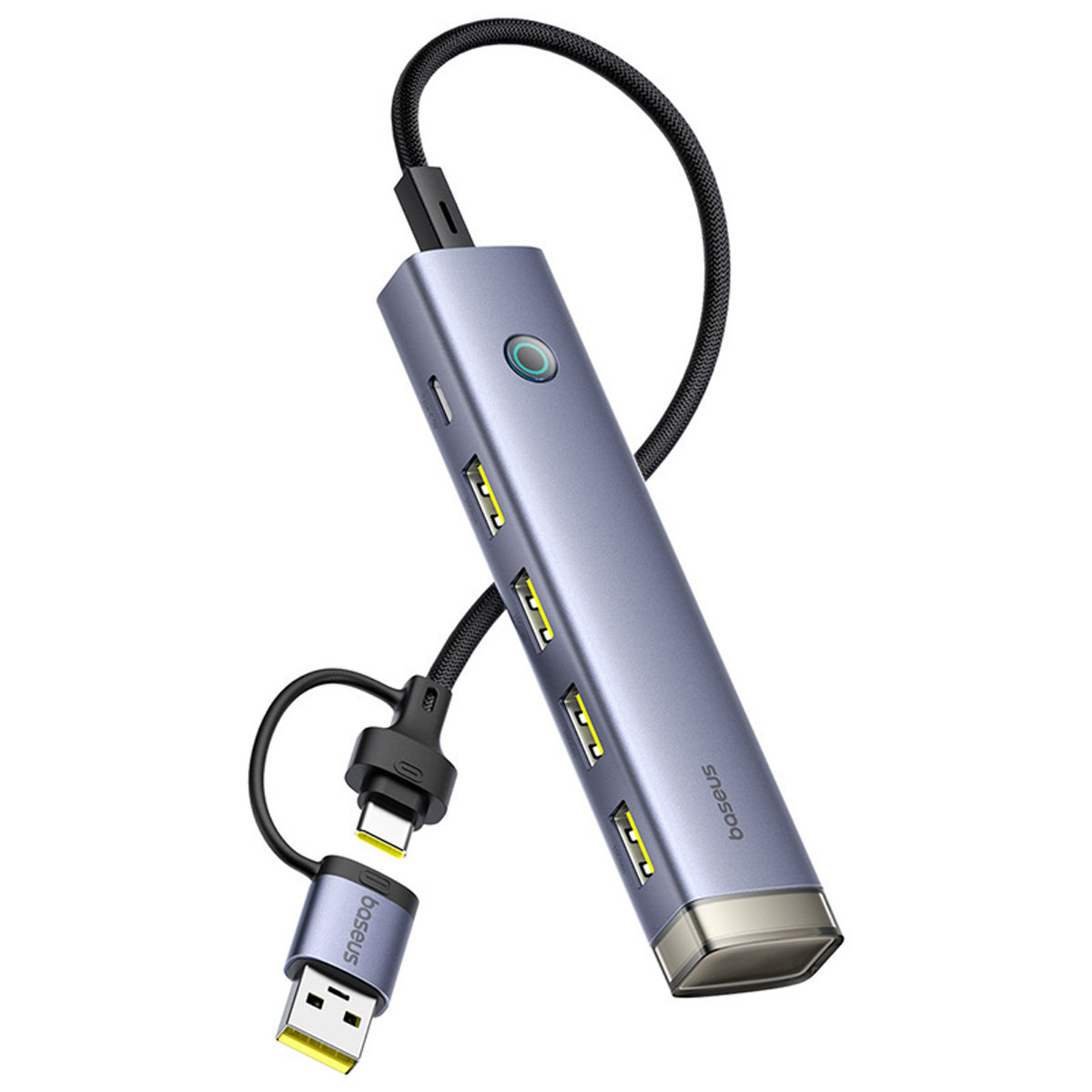 Hub USB-A/USB-C Baseus UltraJoy Series 4xUSB-A 3.1 1xUSB-C 5V