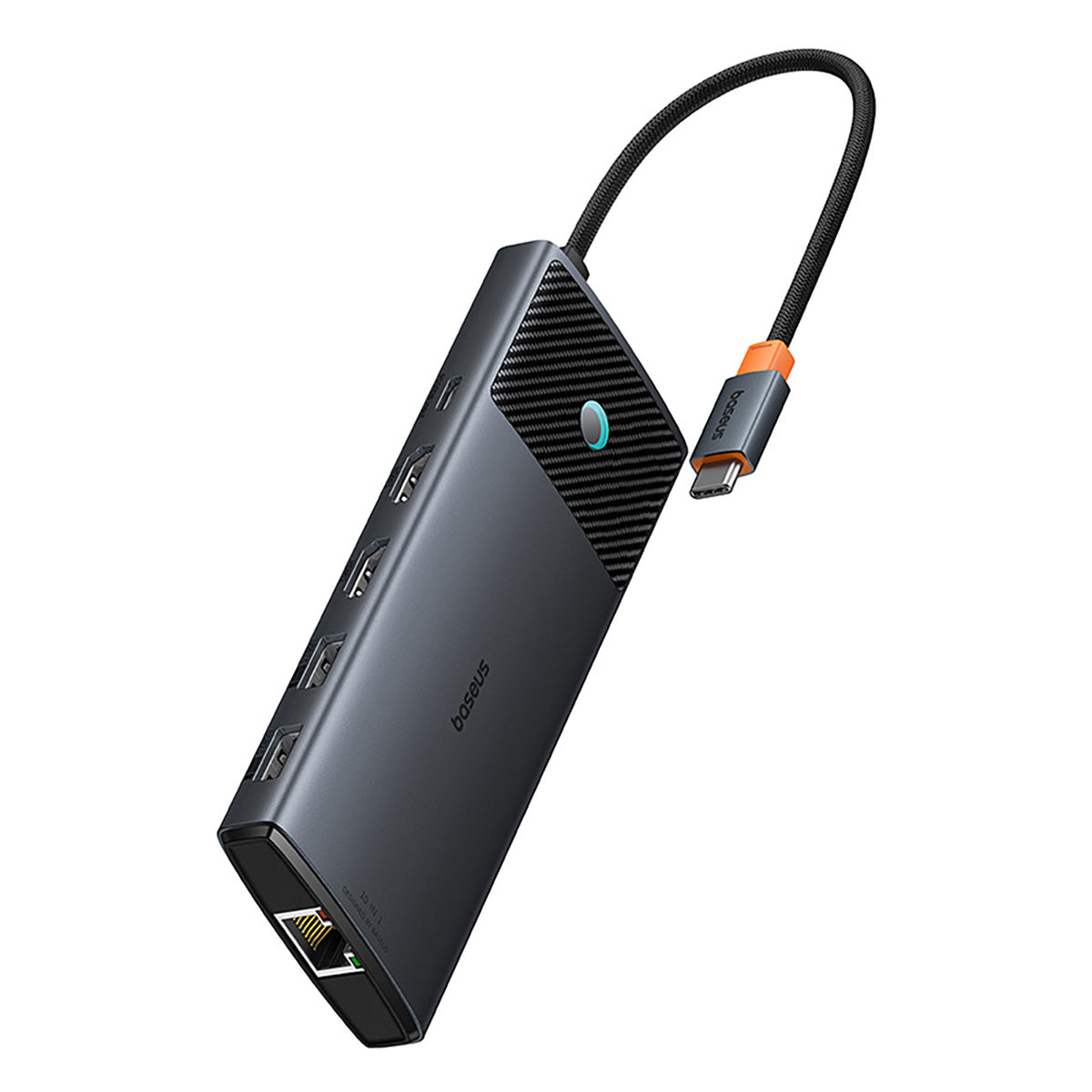 Baseus Metal Gleam II Hub USB-C 10w1 HDMI USB-A USB-C RJ45 SD/TF