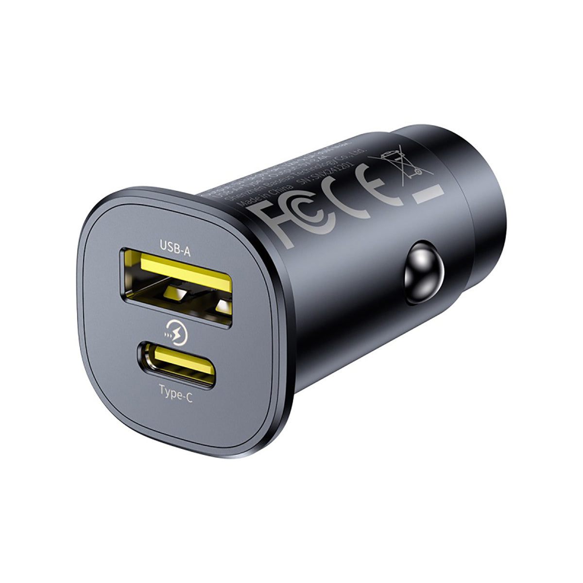 Ładowarka samochodowa Baseus GoTrip USB-C / USB-A 30W