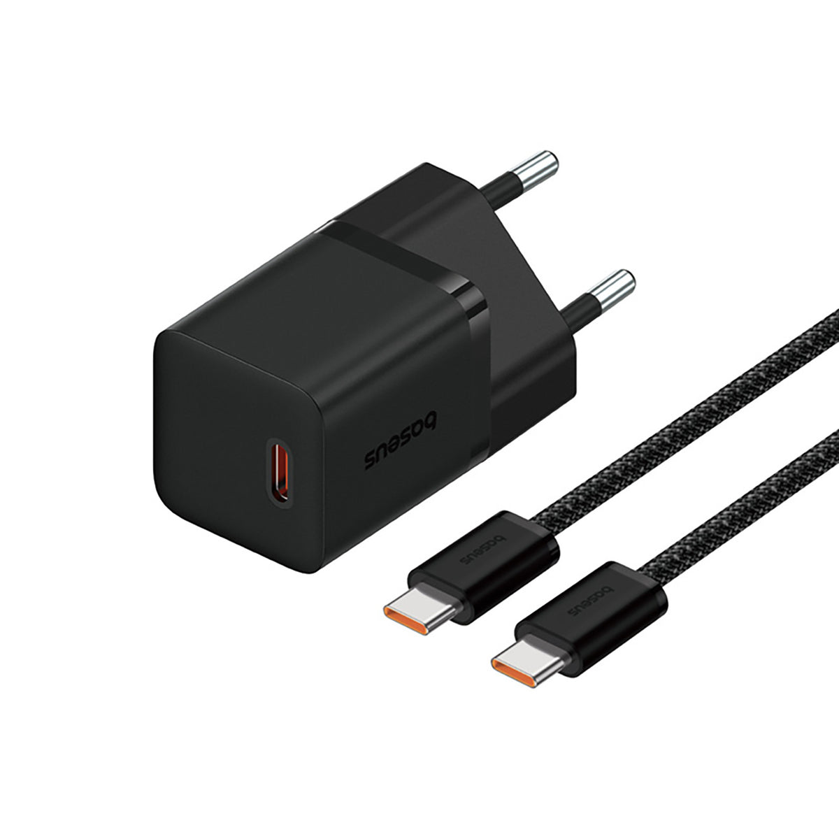 Baseus GaN5 Fast Charger Mini Ładowarka sieciowa 30W z kablem USB-C 100W