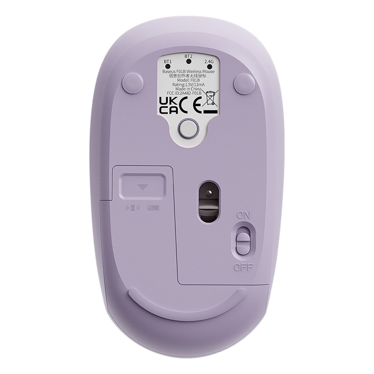 Baseus F01B Myszka bezprzewodowa 2.4GHz + Bluetooth 3.0 + 5.0