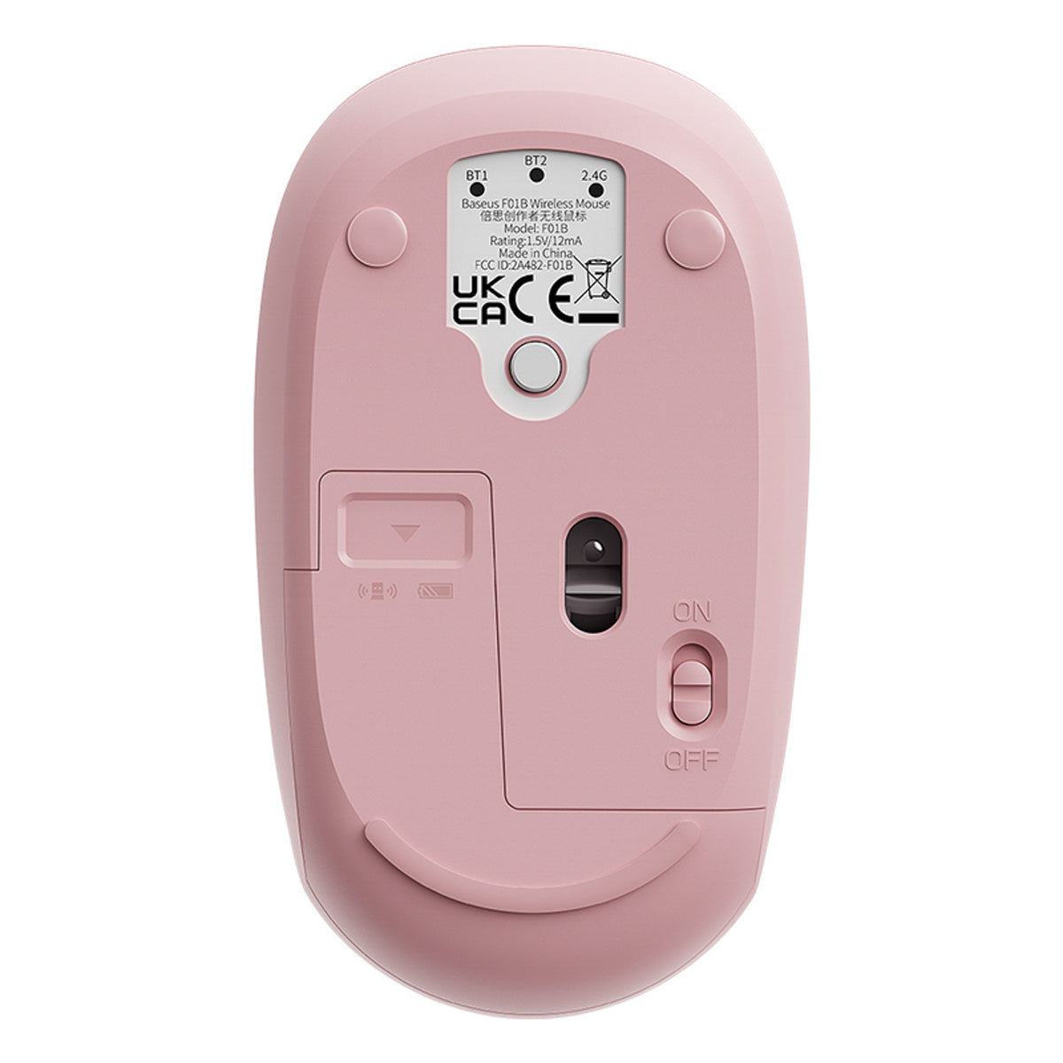 Baseus F01B Myszka bezprzewodowa 2.4GHz + Bluetooth 3.0 + 5.0