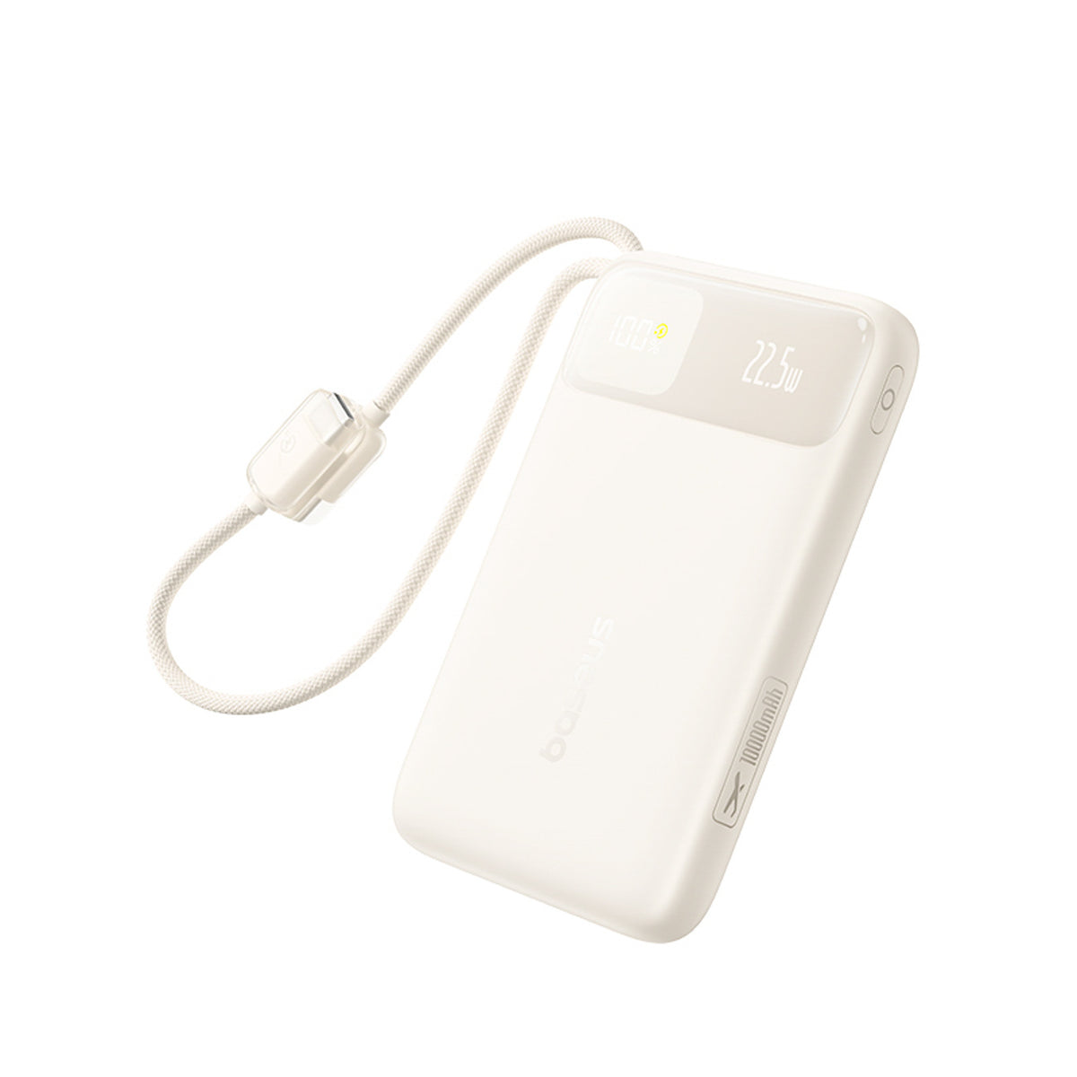 Powerbank Baseus EnerFill FC11 10000mAh 22.5W z wyświetlaczem cyfrowym i dwoma wbudowanymi kablami