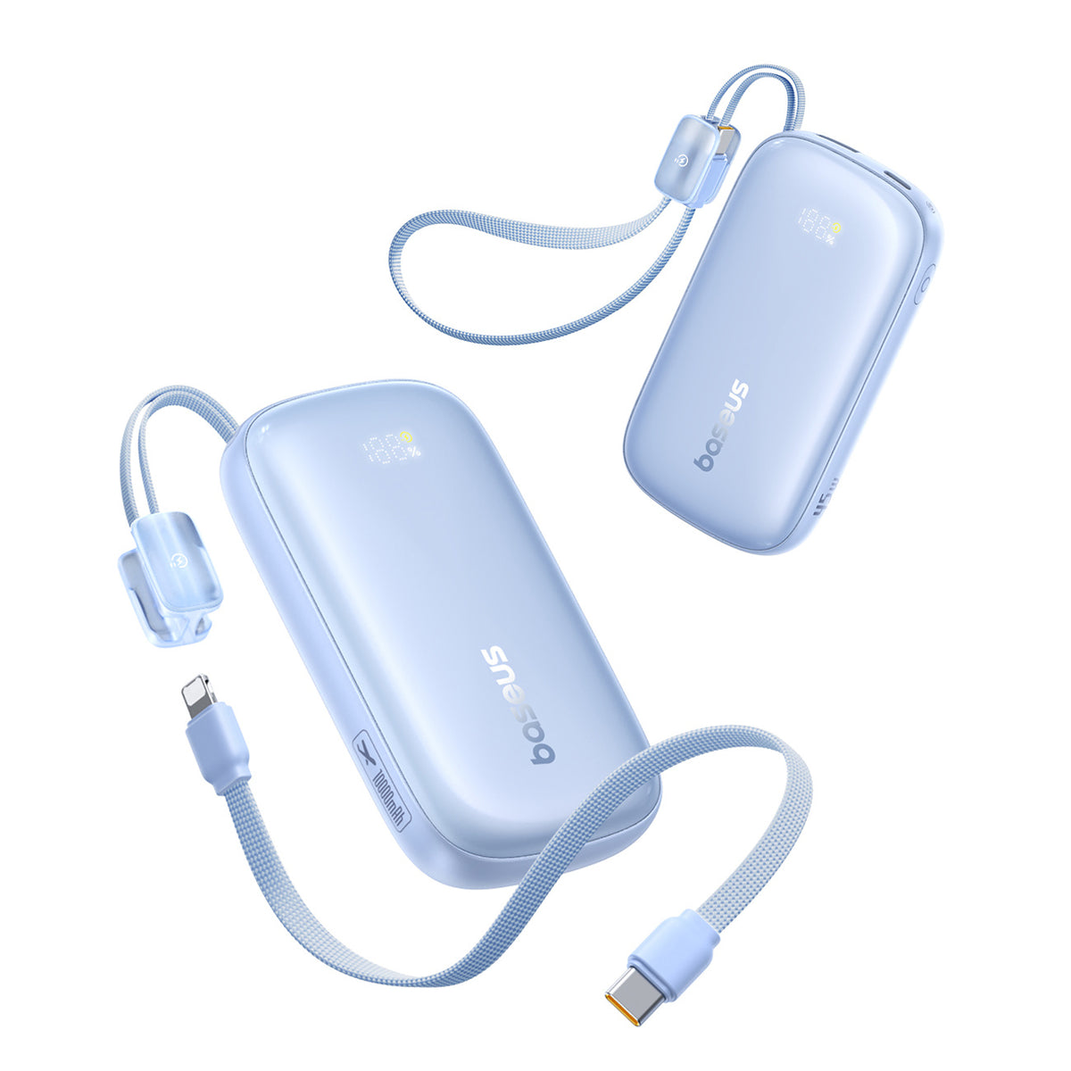 Baseus EnerFill FC21 Qpow 3 Ultra Powerbank 10000mAh 45W z odłączanym kablem USB-C/Lightning