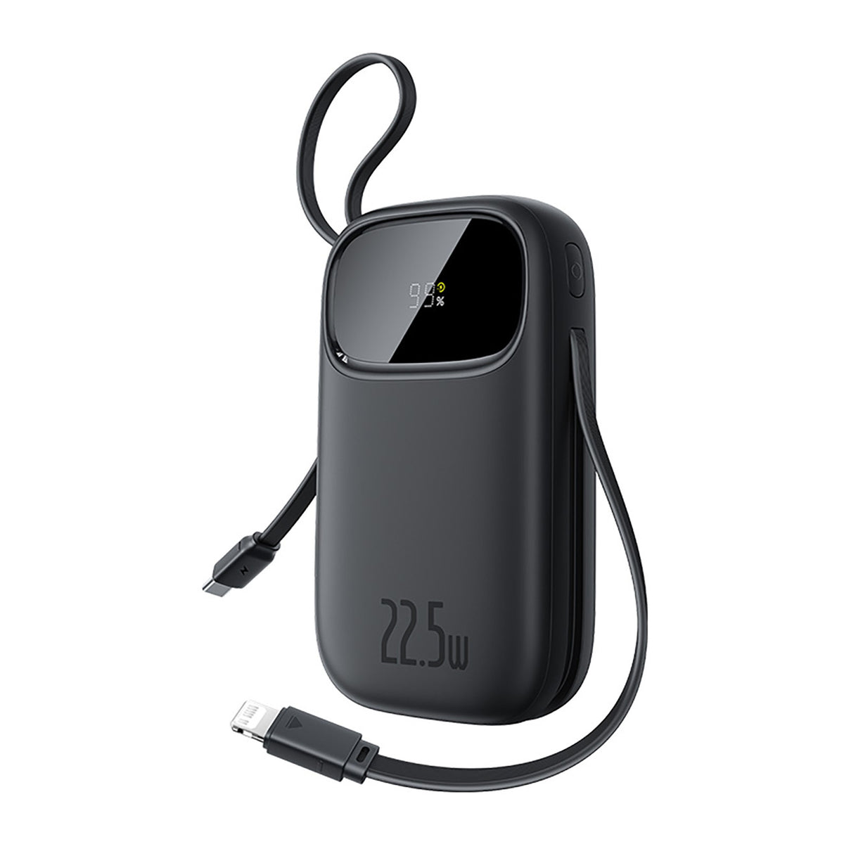 Powerbank Baseus EnerFill FC31 QPow3 20000mAh 22.5W z wyświetlaczem cyfrowym i 2 wbudowanymi kablami (USB-C + Lightning)