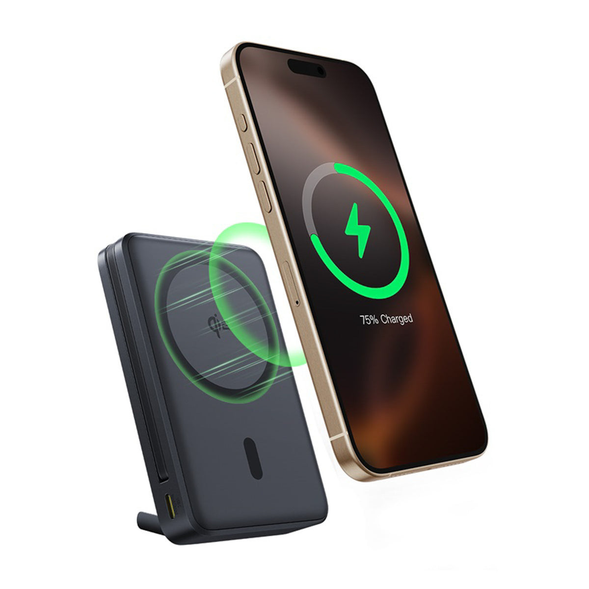 Powerbank Baseus Nomos 10000mAh 30W Qi2 z podstawką kompatybilny z MagSafe z wbudowanym kablem USB-C