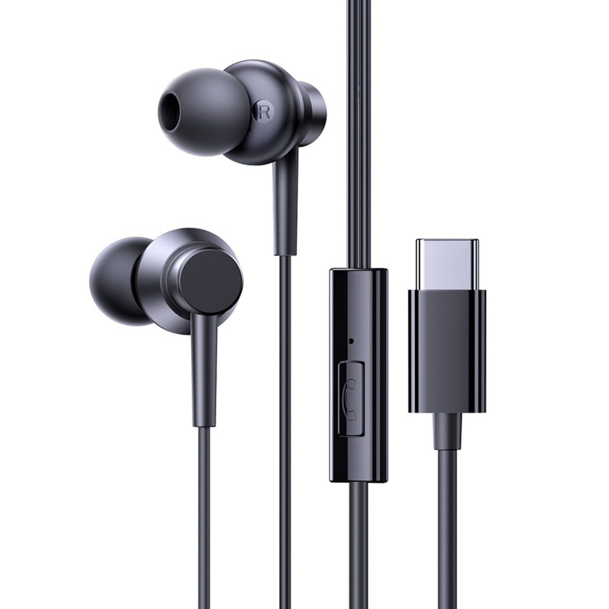 Słuchawki przewodowe Baseus Encok CZ11 dokanałowe USB-C - czarne