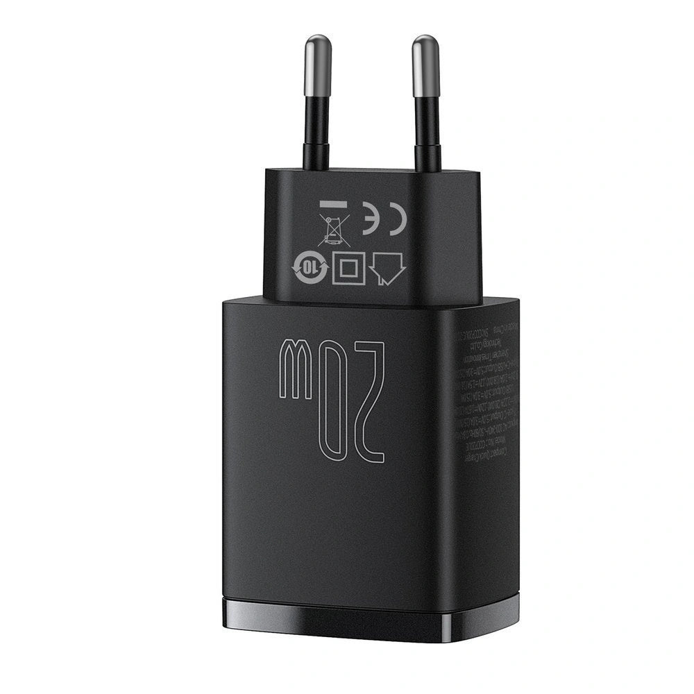 Szybka ładowarka sieciowa USB-A / USB-C Baseus Compact CCXJ-B02 20W 3A PD QC 3.0