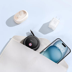 Baesus FC Bayern Free2Pull Mini Retractable USB-C Cable 100W