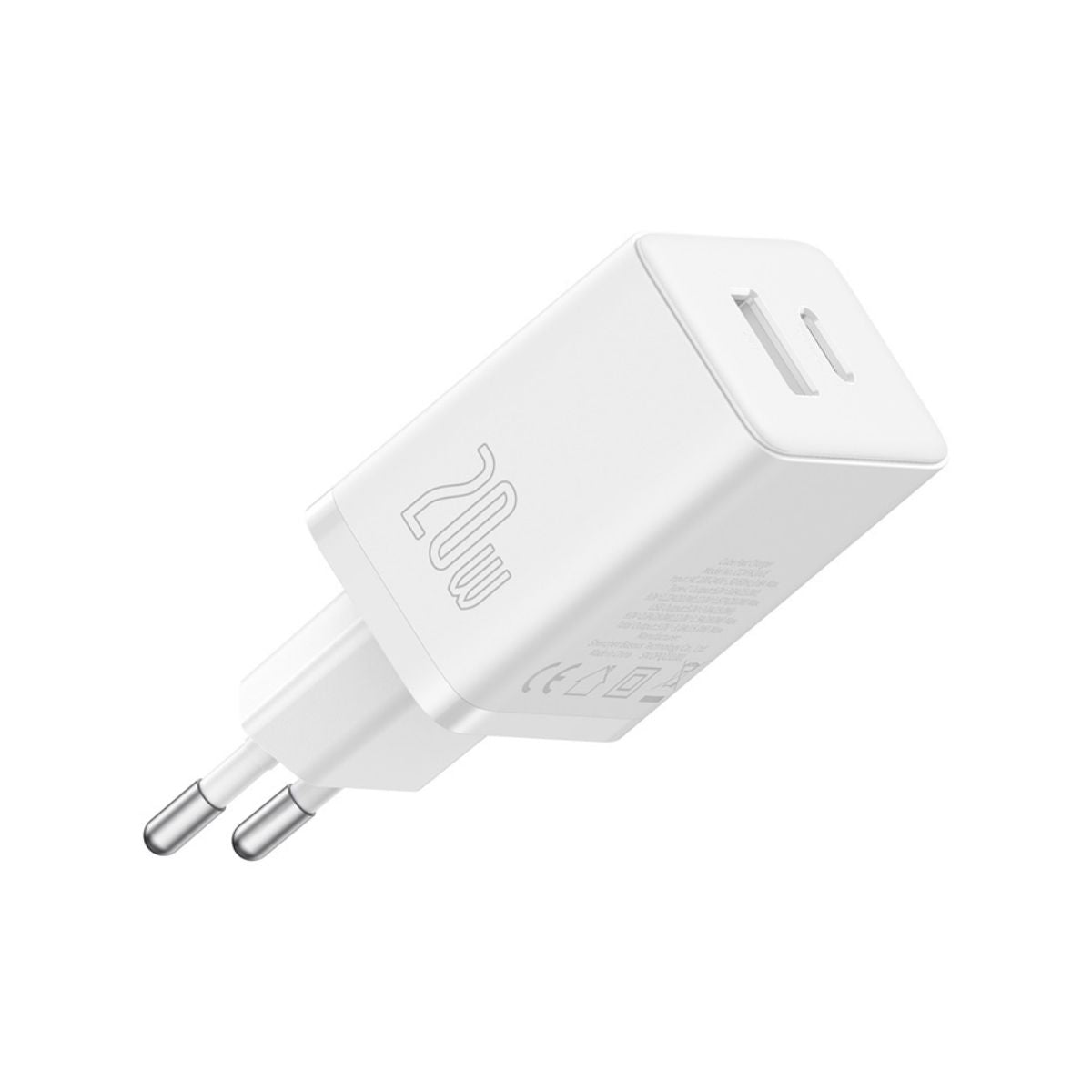 Baseus Cube 2 Ports Fast Charger 20W