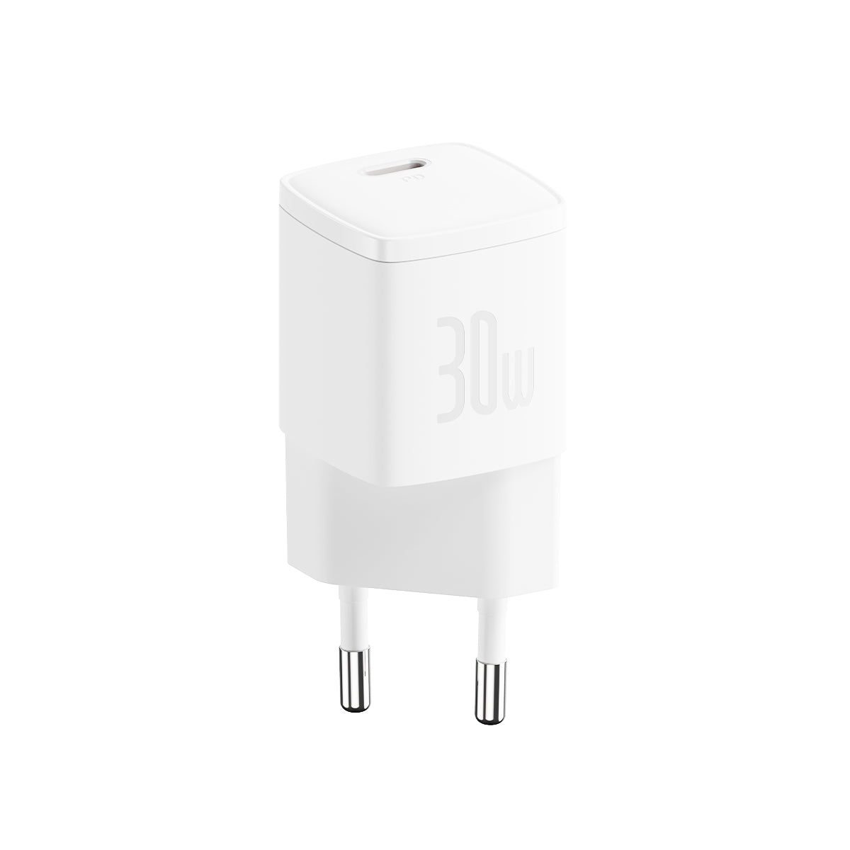 Baseus Cube Pro USB-C Fast Charger 30W For Free Gift White