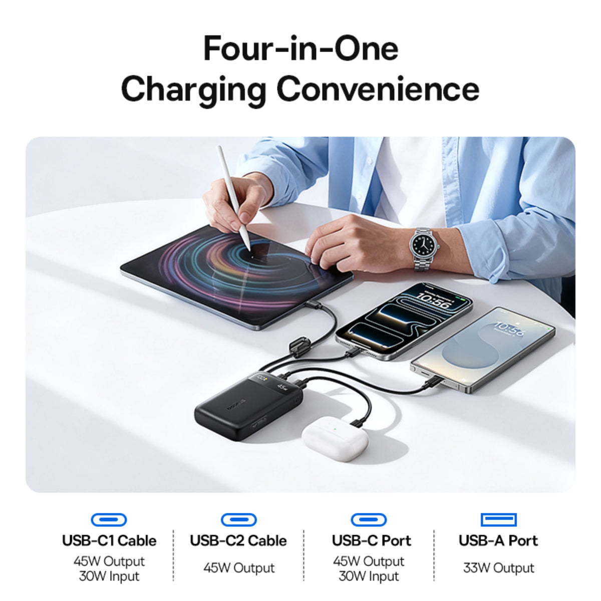Baseus EnerFill FC11 Power Bank with Cables 20000mAh 45W