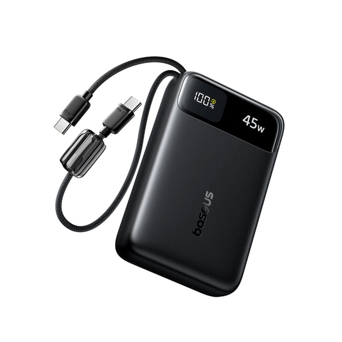 Baseus EnerFill FC11 Power Bank with Dual Built-in Cables 20000mAh 45W Black