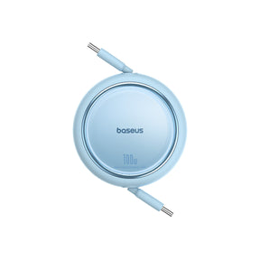 Baseus Free2Pull Mini Rozciągany Kabel USB-C 100W