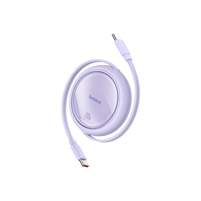 Baseus Free2Pull Mini Rozciągany Kabel USB-C 100W