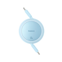 Baseus Free2Pull Mini zwijany kabel USB-C 60W - niebieski