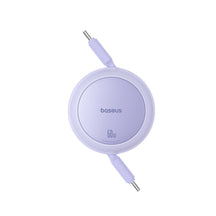 Baseus Free2Pull Mini zwijany kabel USB-C 60W - fioletowy