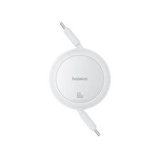 Baseus Free2Pull Mini zwijany kabel USB-C 60W - biały