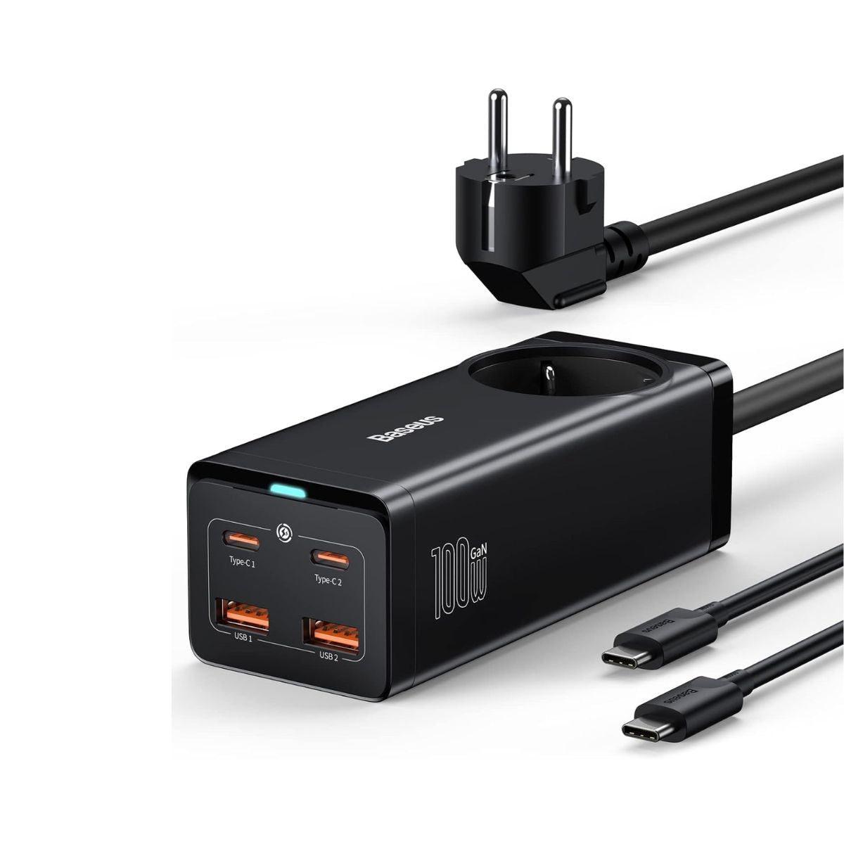 Baseus GaN3 Pro Desktop Powerstrip AC+2U+2C 100W