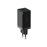 Baseus GaN5 Pro Szybka Ładowarka 3-portowa 65W – czarna