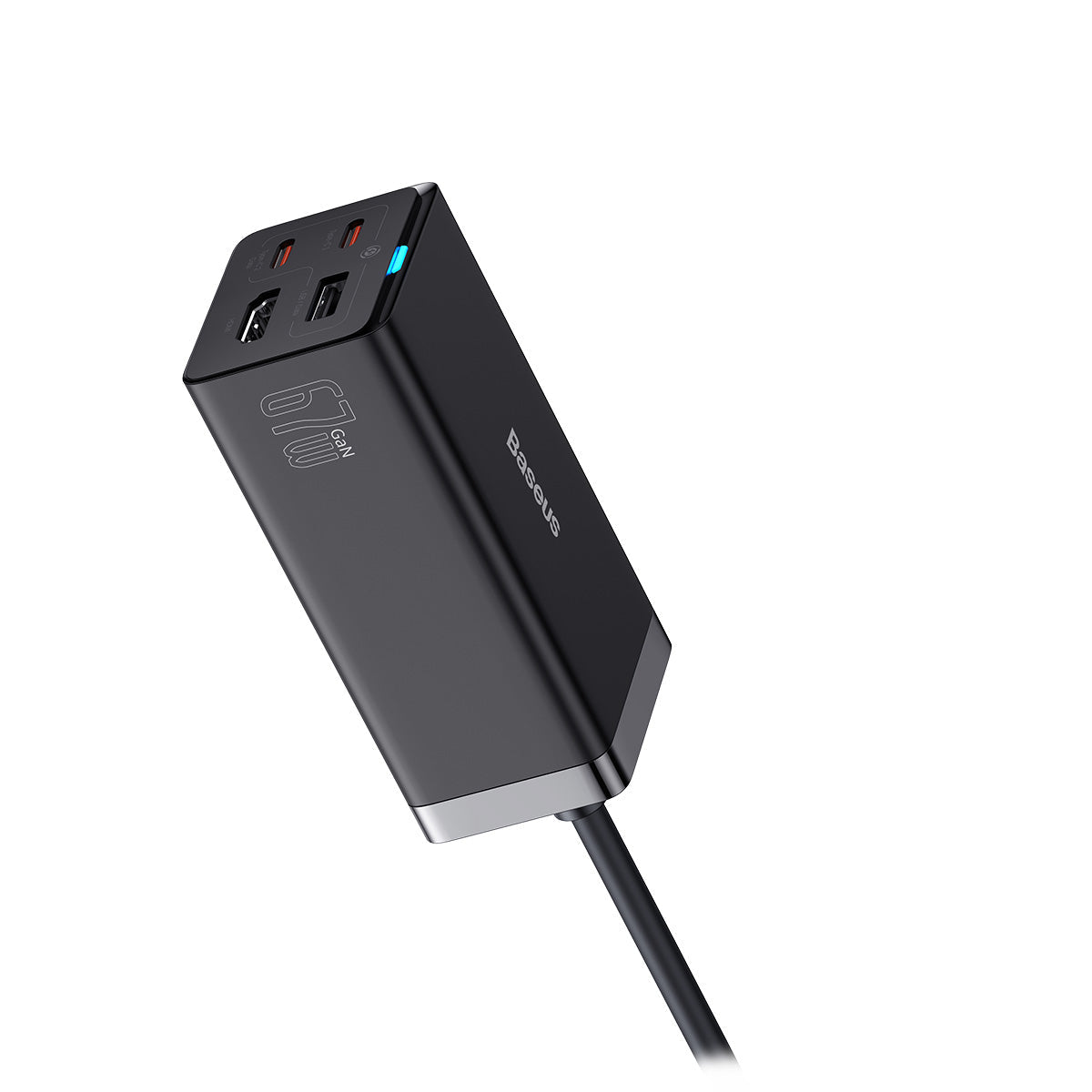 Baseus GaN5 Pro biurkowa szybka ładowarka 4 porty 67W