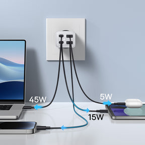 Baseus GaN6 Pro 4 Ports Fast Charger 65W