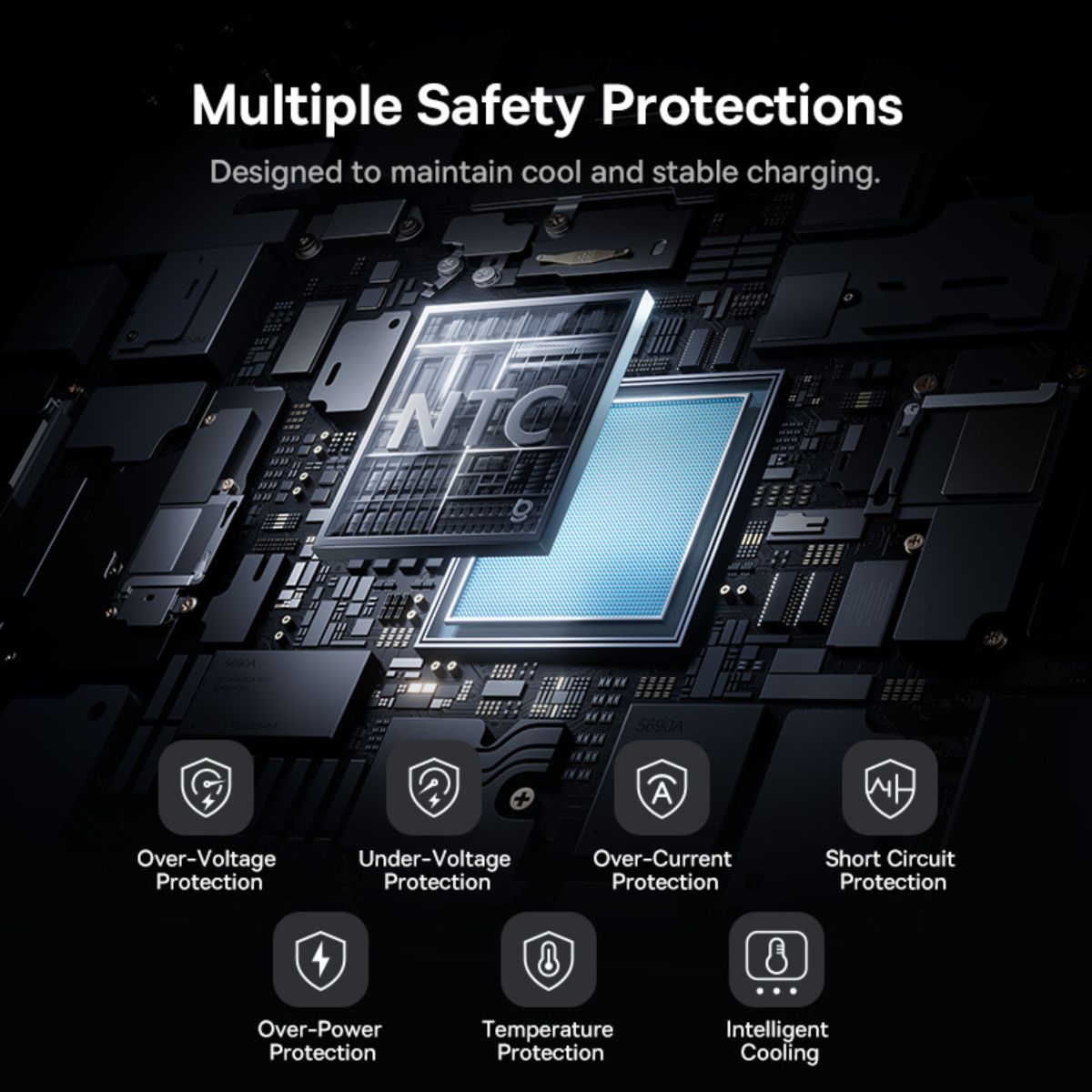 Baseus PicoGo AC22 Ultra Mini Power Bank with Built-in Cable 20000mAh 45W