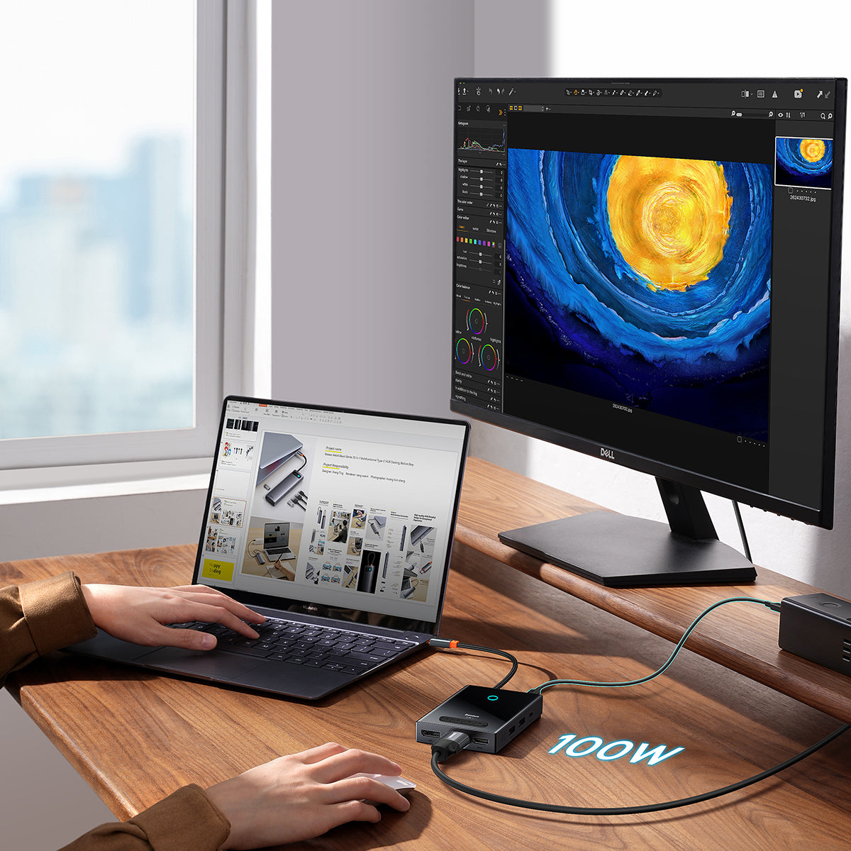 Baseus PioneerJoy 8-in-1 4 Display USB-C Hub