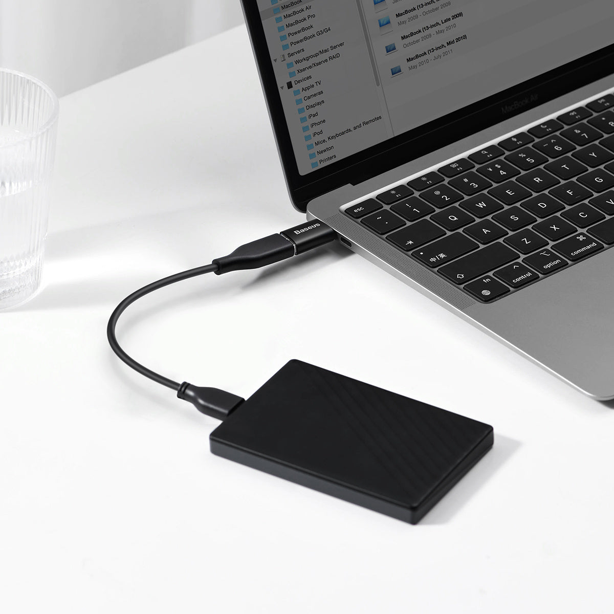Adapter Baseus Ingenuity Series z USB-C do USB-A 10Gb/s
