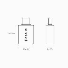 Adapter Baseus Ingenuity Series USB-C do USB-A 10Gb/s