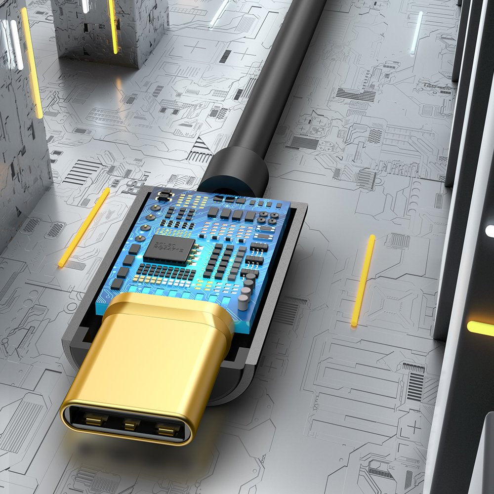 Adapter Baseus L54 do słuchawek USB-C / mini jack 3.5mm DAC 24 bit 48 KHz