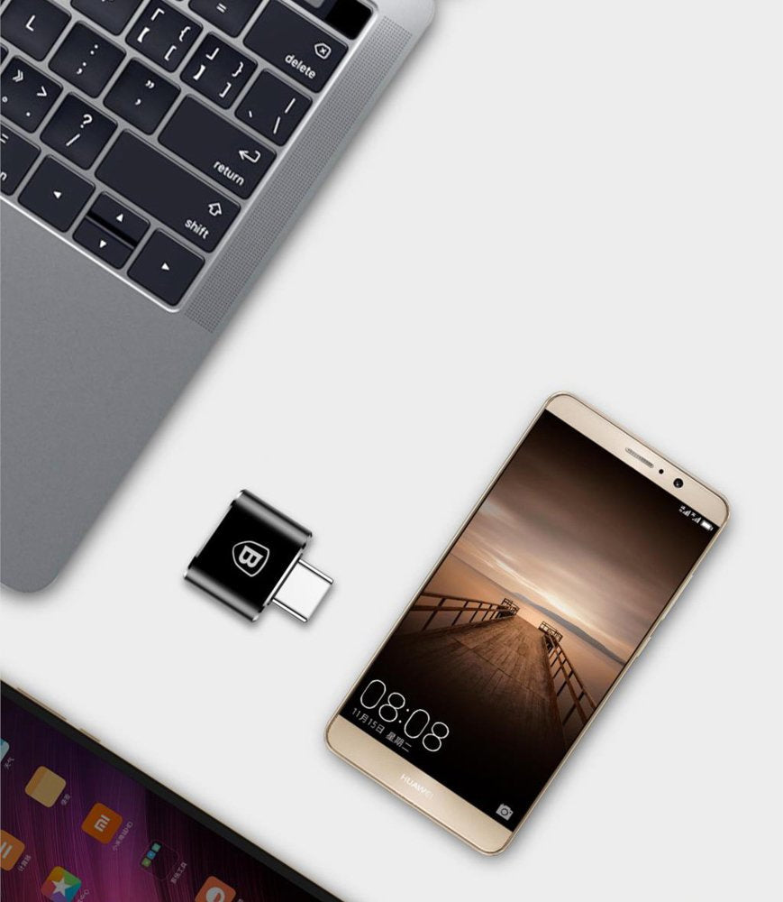 Adapter Baseus Mini przejściówka z USB-A na USB-C OTG