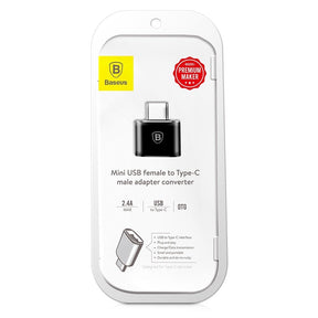 Adapter Baseus Mini przejściówka z USB-A na USB-C OTG