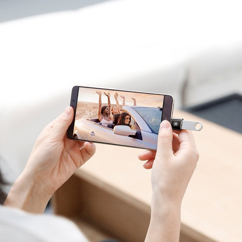 Adapter Baseus Mini przejściówka z USB-A na USB-C OTG
