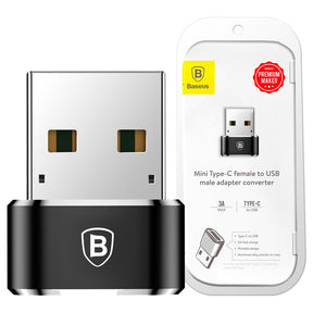 Adapter Baseus Mini przejściówka z USB-C na USB-A