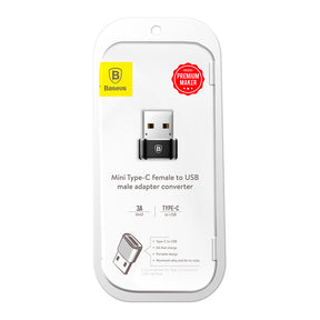 Adapter Baseus Mini przejściówka z USB-C na USB-A