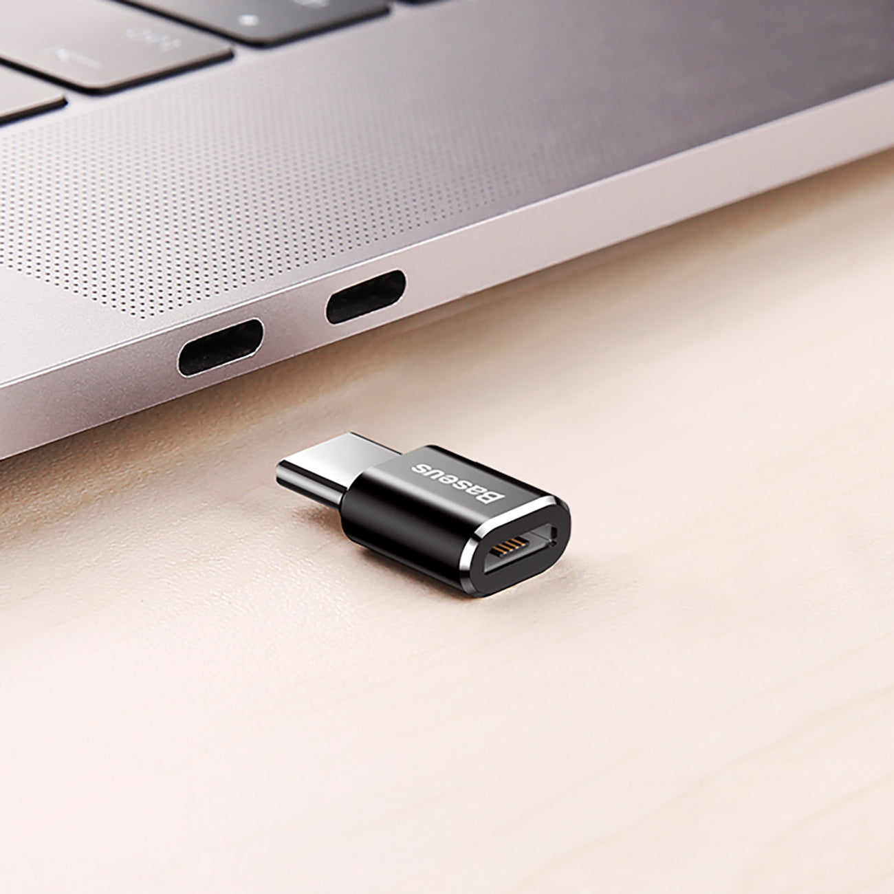 Adapter Baseus Mini przejściówka z micro USB na USB-C