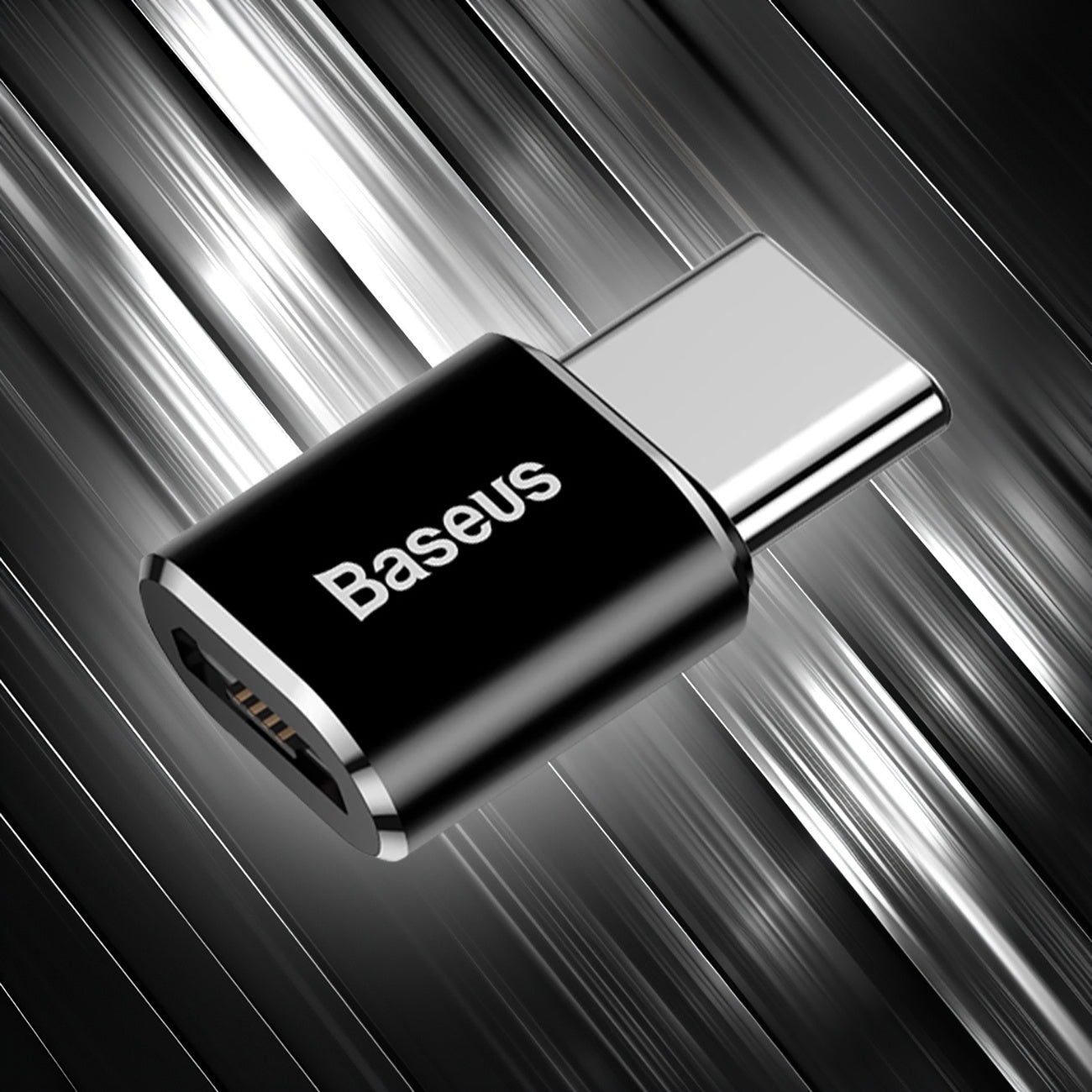 Adapter Baseus Mini przejściówka z micro USB na USB-C