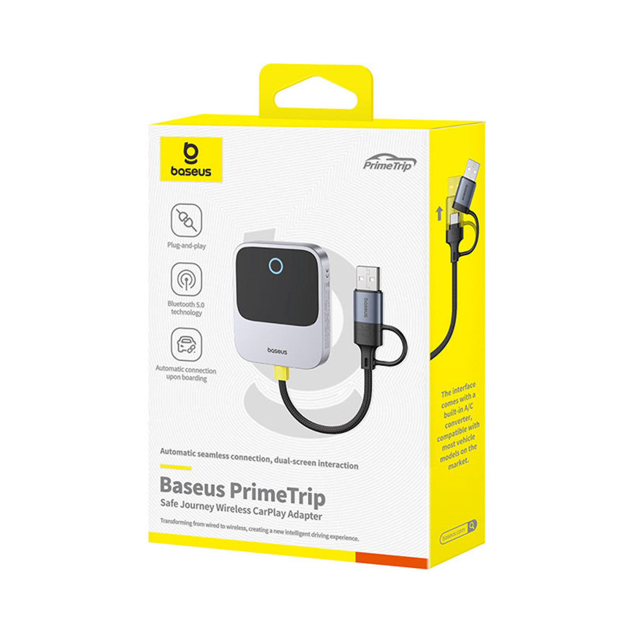 Adapter CarPlay Baseus SafeJourney Series bezprzewodowy