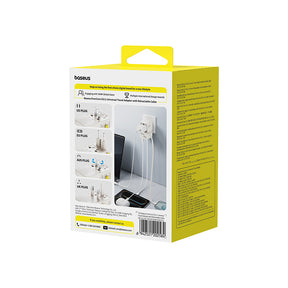 Baseus EnerCore CG11 Adapter podróżny 70W 6w1 ze zwijanym kablem USB-C