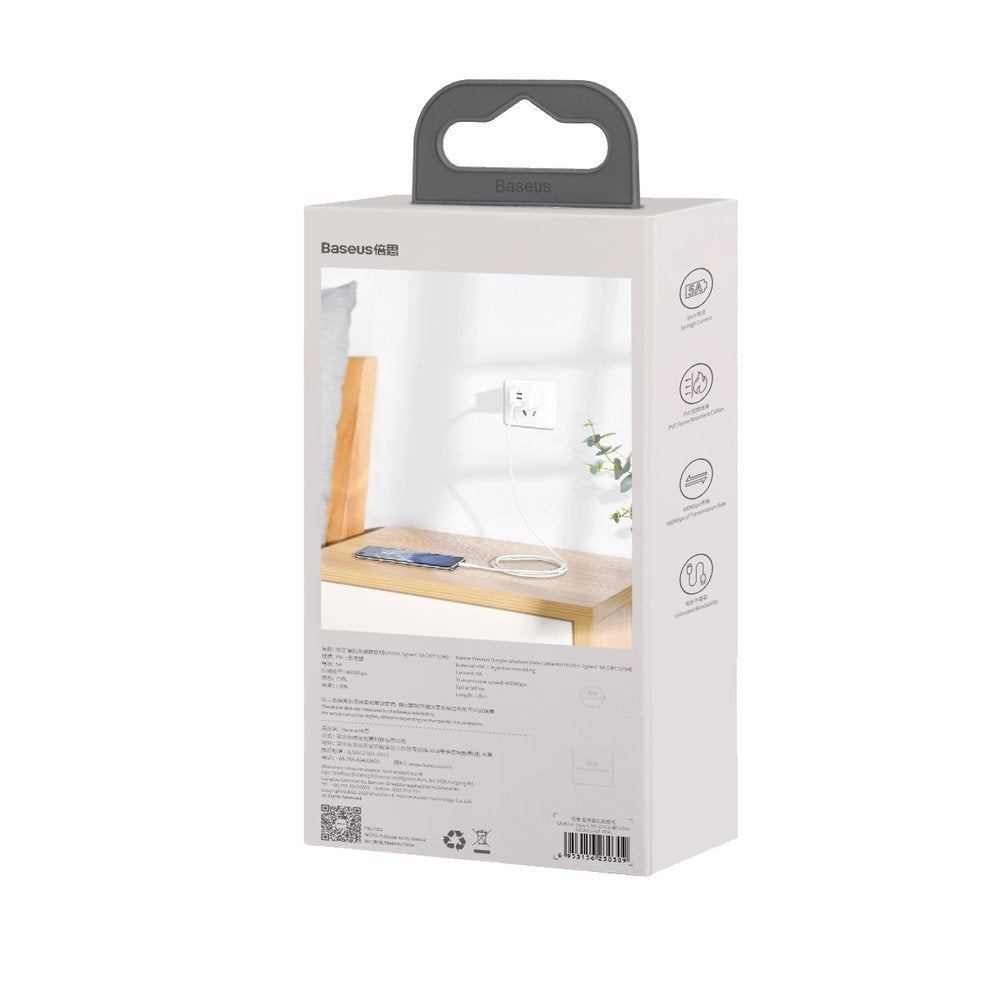 Baseus 2x kabel USB-A – USB-C szybkie ładowanie Quick Charge 40W 5A 1,5 m