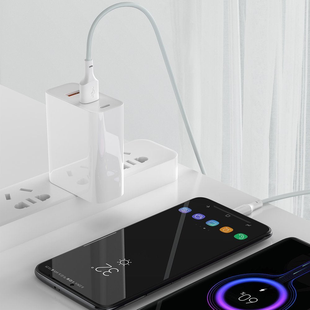 Baseus 2x kabel USB-A – USB-C szybkie ładowanie Quick Charge 40W 5A 1,5 m