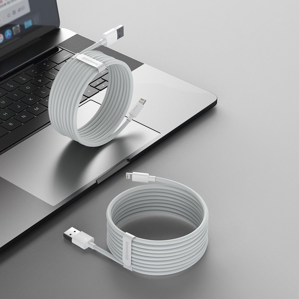 Baseus 2x kabel USB-A – Lightning szybkie ładowanie 1,5 m (TZCALZJ-02)