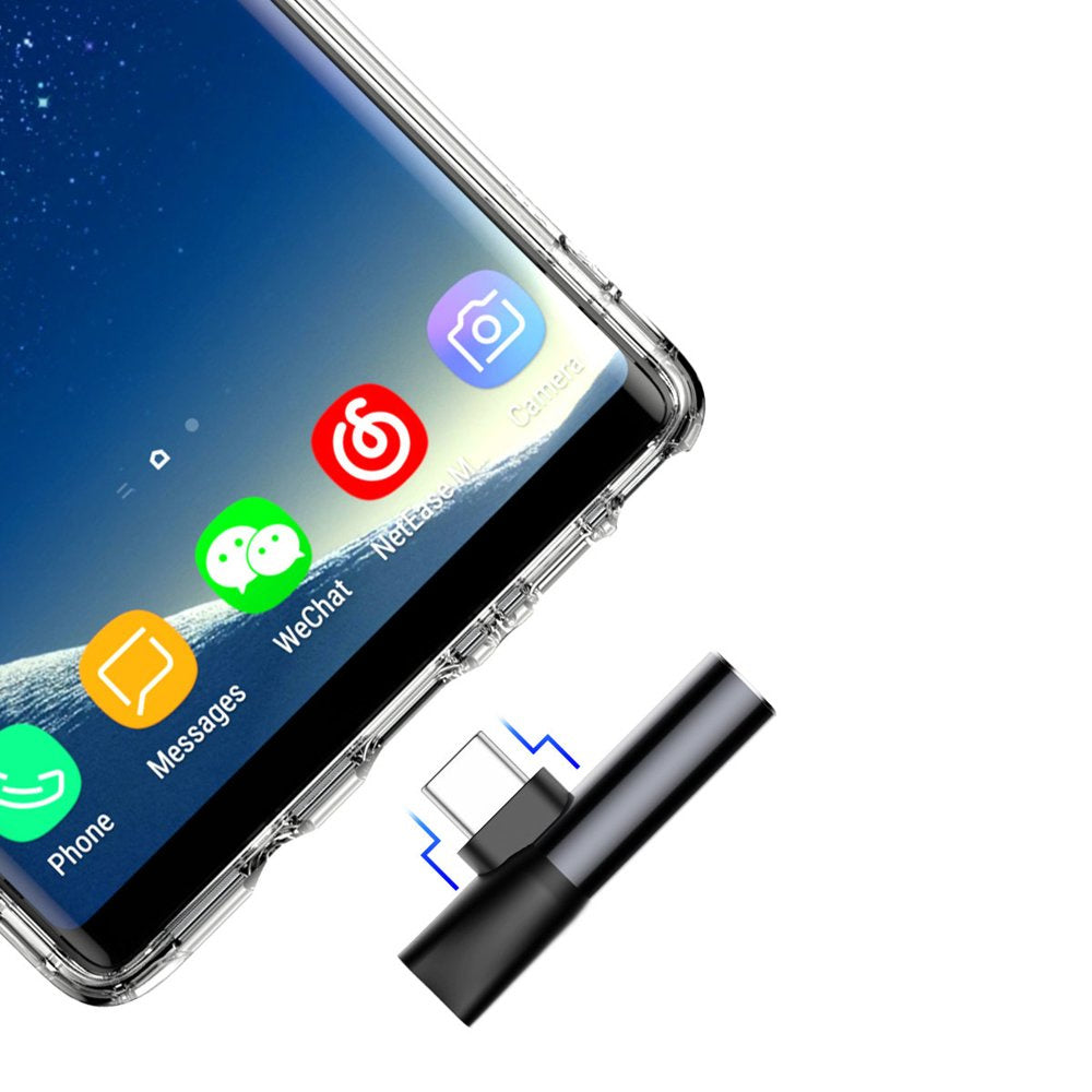 Baseus Audio Converter L41 adapter przejściówka ze złącza USB-C na port USB-C + gniazdo słuchawkowe 3,5 mm