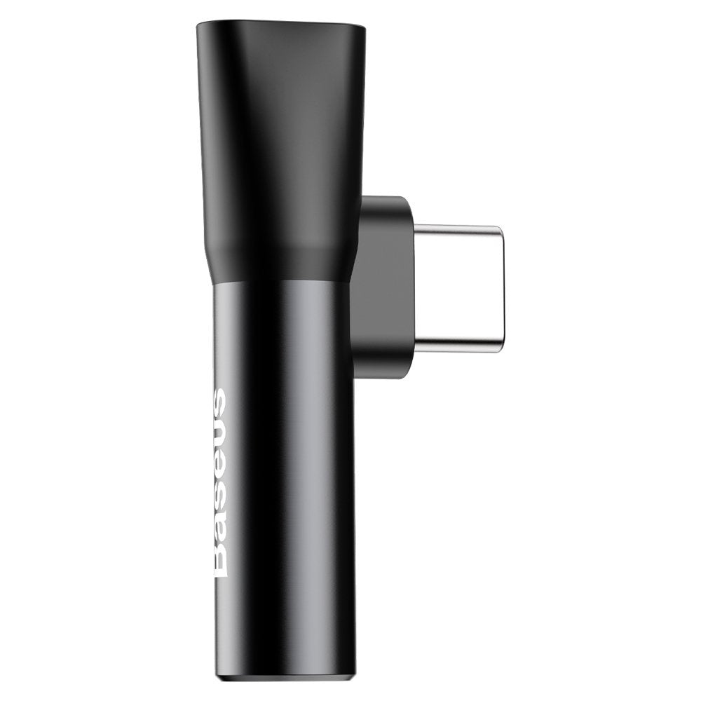 Baseus Audio Converter L41 adapter przejściówka ze złącza USB-C na port USB-C + gniazdo słuchawkowe 3,5 mm