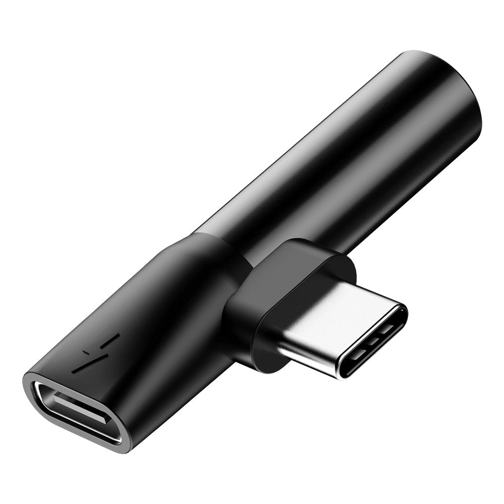 Baseus Audio Converter L41 adapter przejściówka ze złącza USB-C na port USB-C + gniazdo słuchawkowe 3,5 mm