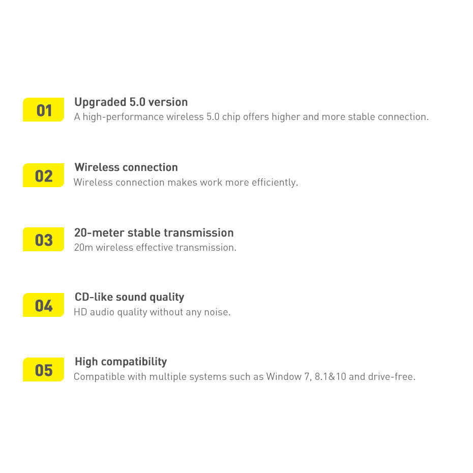 Baseus BA04 Mini Adapter Bluetooth 5.0 USB