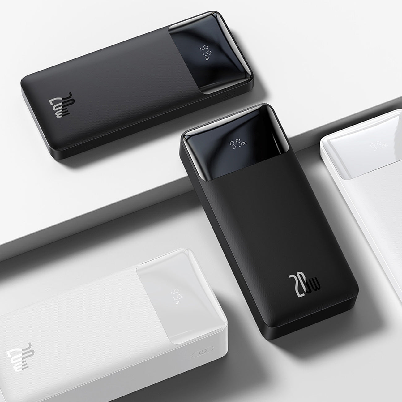 Baseus Bipow Powerbank z szybkim ładowaniem 20000mAh 20W (Overseas Edition) + kabel USB-A – Micro USB 0,25m