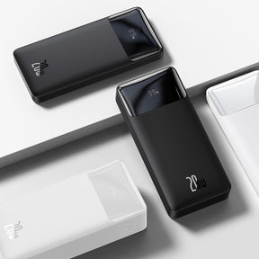Baseus Bipow Powerbank z szybkim ładowaniem 20000mAh 20W (Overseas Edition) + kabel USB-A – Micro USB 0,25m
