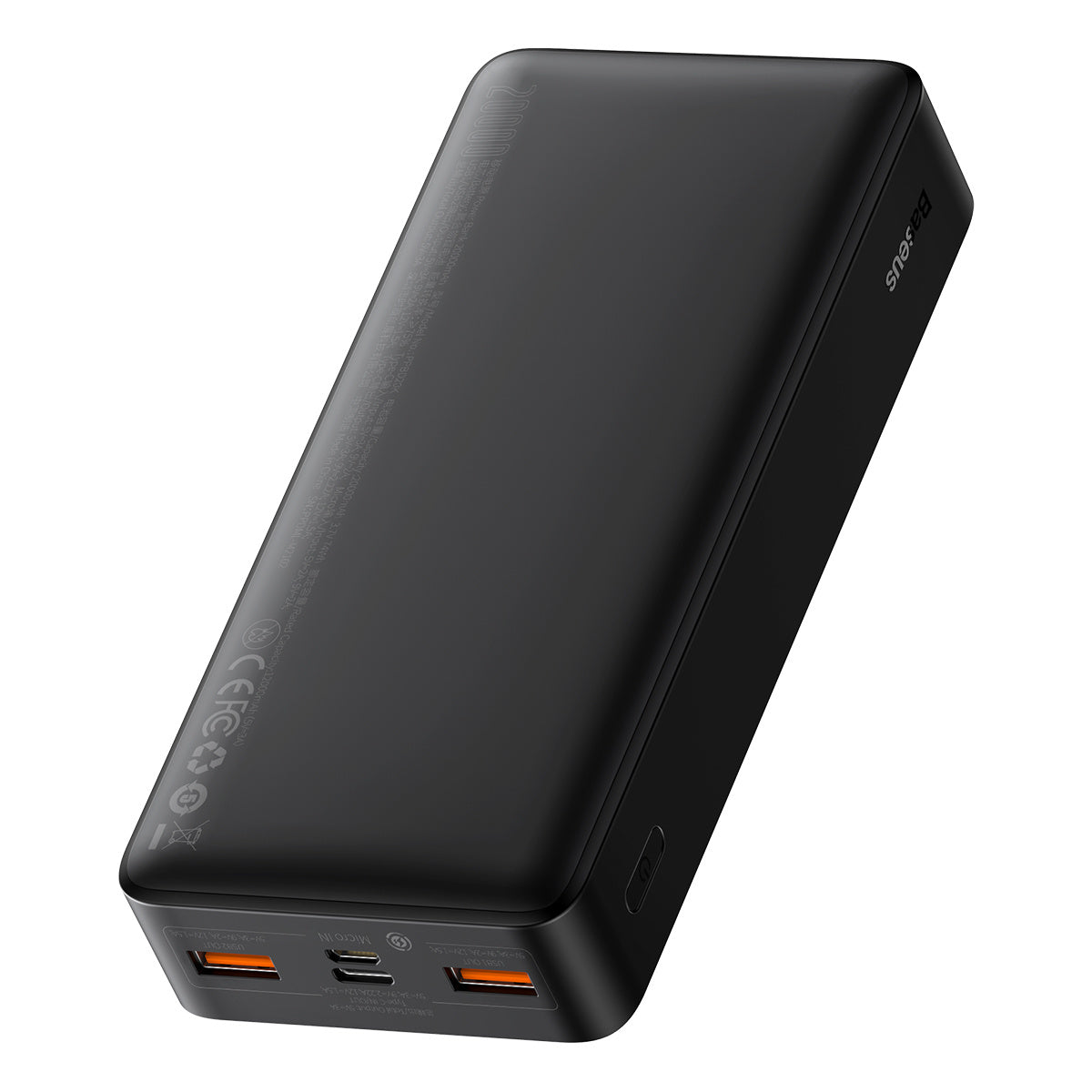 Baseus Bipow Powerbank z szybkim ładowaniem 20000mAh 20W (Overseas Edition) + kabel USB-A – Micro USB 0,25m